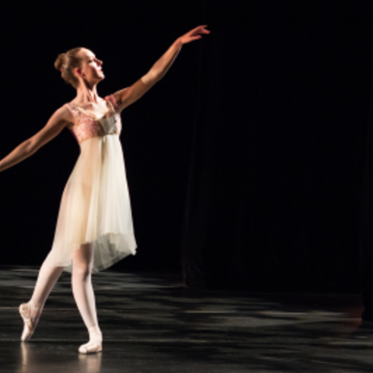 female dancer on stage