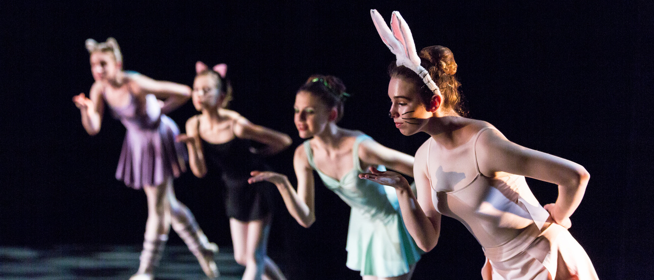 four ballet dancers