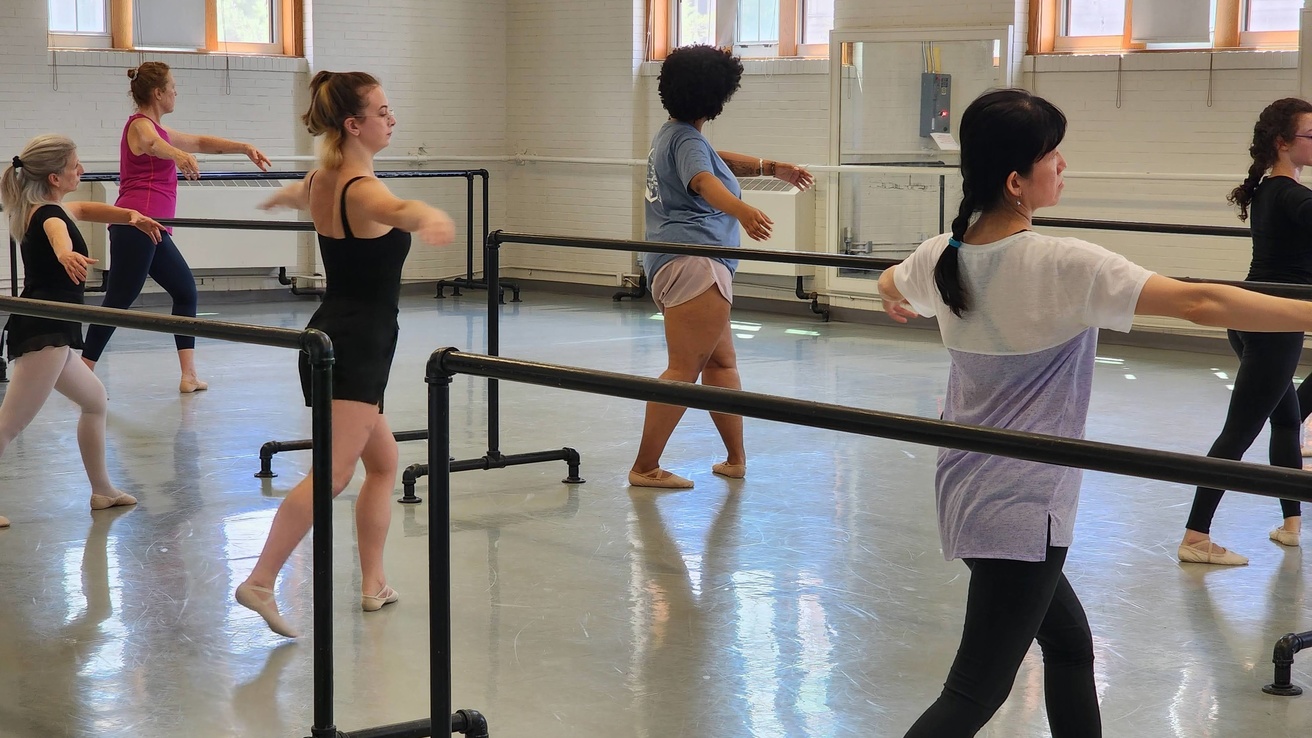 Adults in Continuing Beginner Ballet